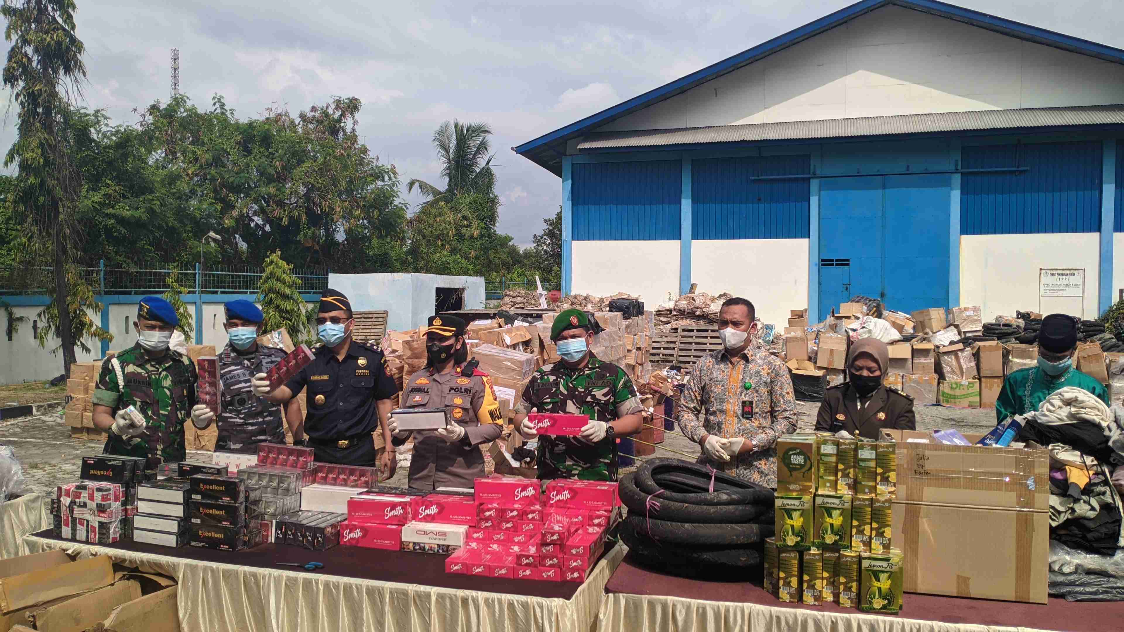 Bea Cukai Dumai Musnahkan Barang Ilegal Senilai Rp. 3.5 Miliar