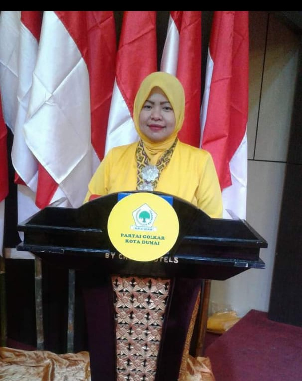 Tak Hanya Tokoh Senior, Perwakilan Dari Srikandi Golkar Dumai Ikut Menolak