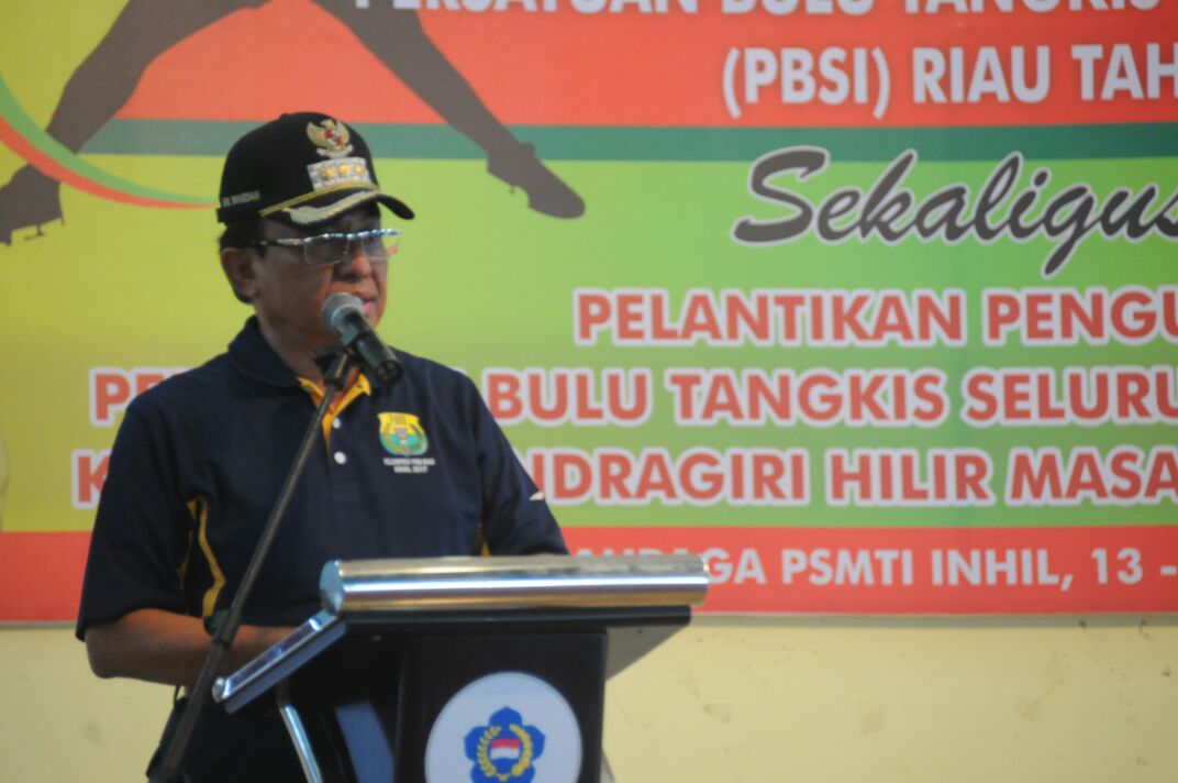Bupati Inhil Buka Resmi Kejurprov PBSI 2017
