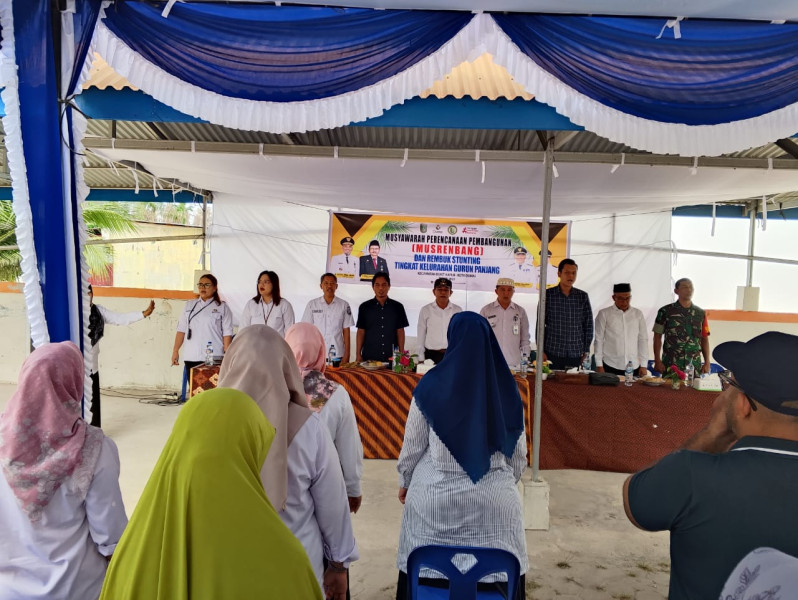 Babinsa Kelurahan Gurun Panjang Dorong Sinergi dalam Musrenbang dan Rembuk Stunting