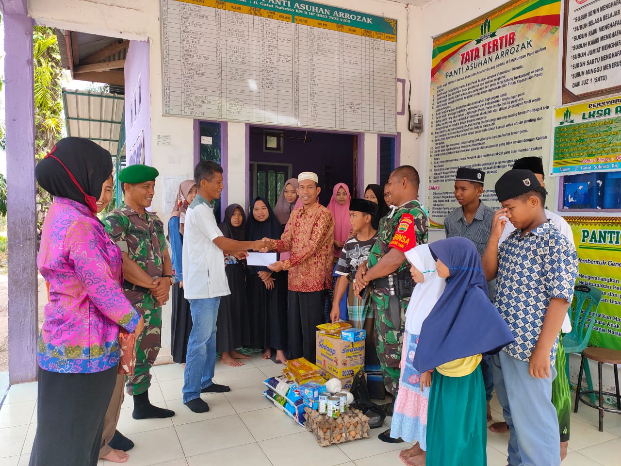 Kodim 0320/Dumai Jalin Silaturahmi ke  Pengurus Panti Asuhan di Kota Dumai