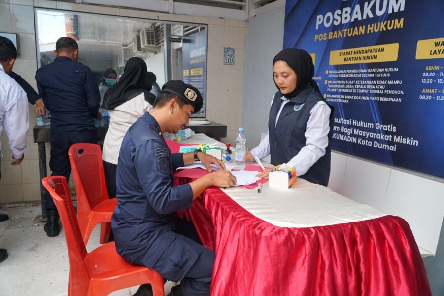 Tes Urin Pegawai dan Warga Binaan Dilakukan Rutan Dumai Dengan Menggandeng APH