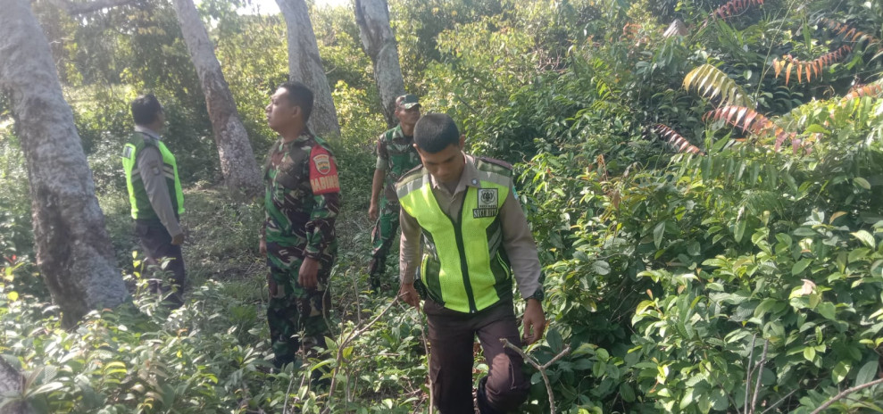 Sinergitas Babinsa Koramil 06 Merbau Untuk Mencegah Karhutla