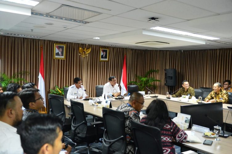 Wabgub Isdianto Hadiri Rakor di Kemenko Maritim