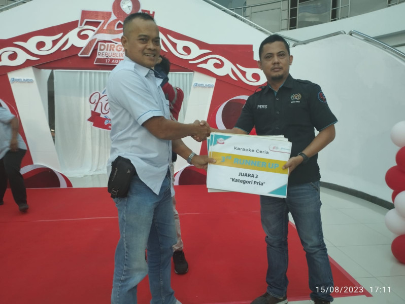 Bukan Kaleng-kaleng, Utusan PWI Dumai Juara 3 Lomba Karaoke PT Pelindo
