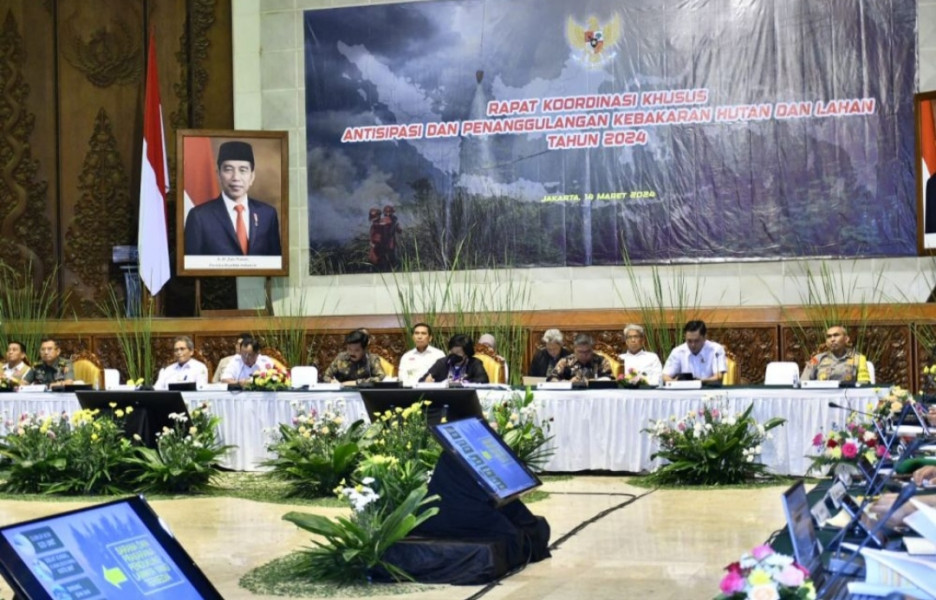 Pj Gubri Ikuti Rakorsus Kebakaran Hutan dan Lahan 2024