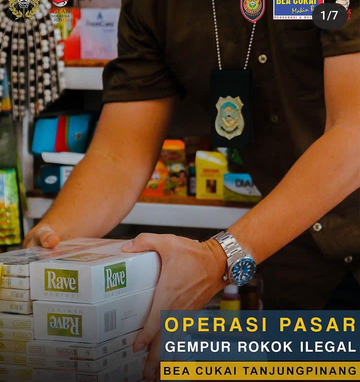 Bea dan cukai melakukan operasi gempor rokok ilegal