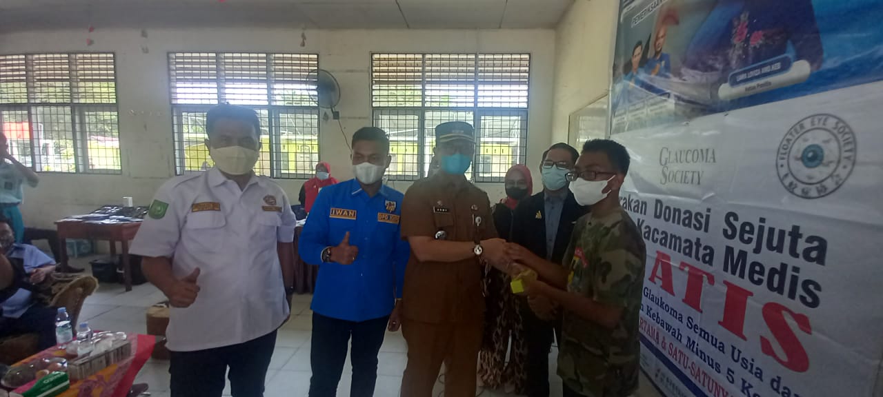 KNPI dan KT Bersama MGI Gelar Bakti Sosial Pemeriksaan Mata Gratis dan Pemberian Frame Kacamata