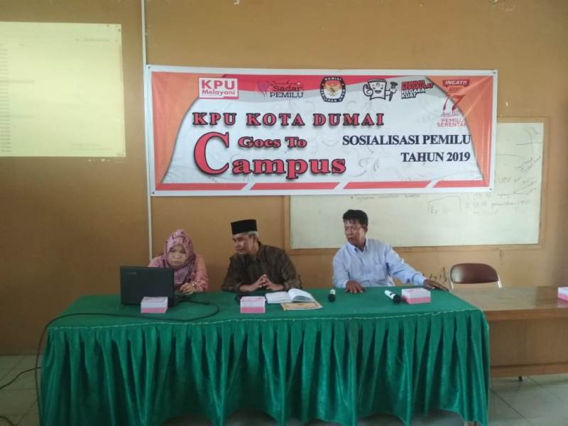 Sosialisasi Pemilu, KPU Dumai Goes To Campus