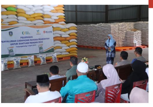 Perdana di Kepri, Rahma Lepas Penyaluran Bantuan Pangan 2023
