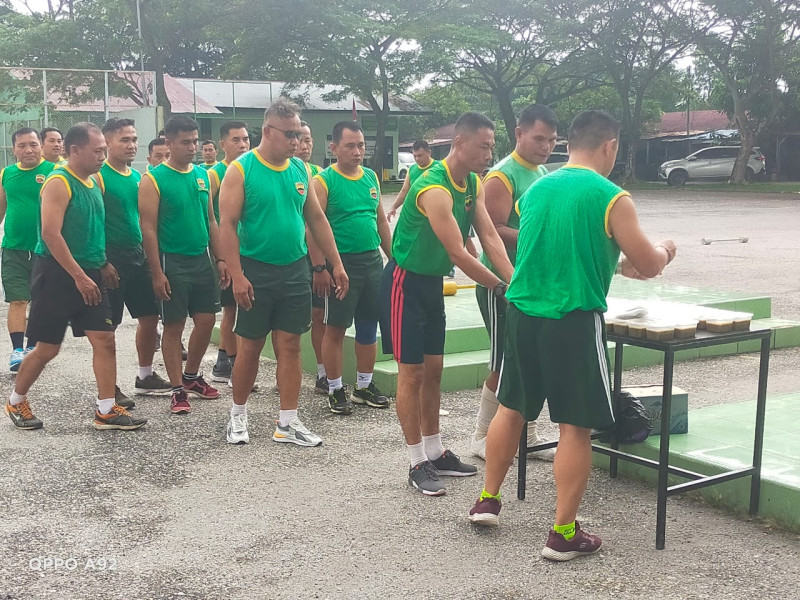 Kodim 0320/Dumai Selalu Memperhatikan Kesehatan dan Gizi Prajuritnya