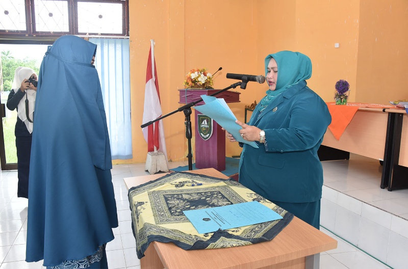 Lantik Ketua PKK Kecamatan Bantan, Ini Harapan Kasmarni
