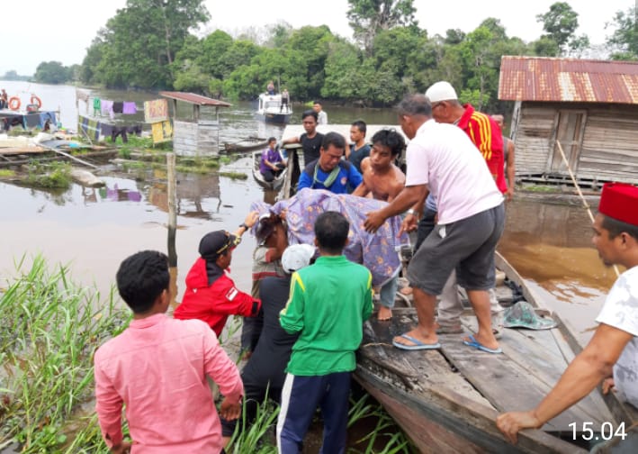 Setelah 12 Jam, Tim SAR Temukan Jasad Korban tenggelam di Sungai Kampar