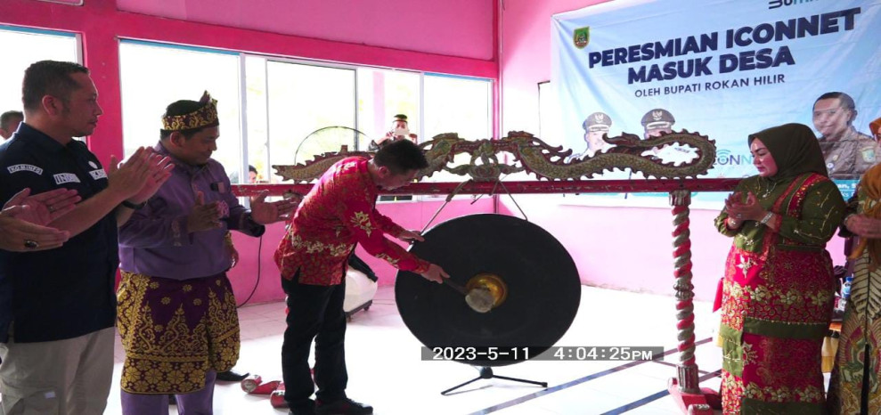 Bupati Rohil Afrizal Sintong SIP Resmi Launching Internet Murah