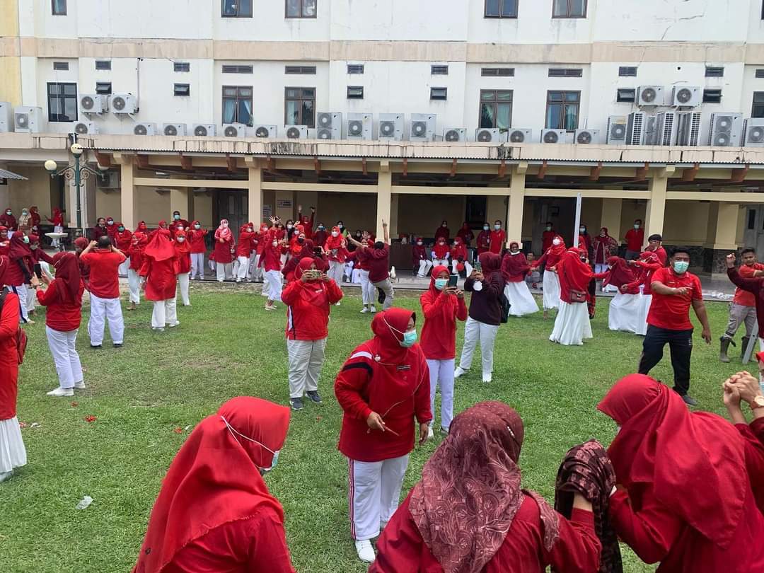 Meriahkan HUT RI Ke 77, RSUD Mandau Gelar Beberapa Perlombaan