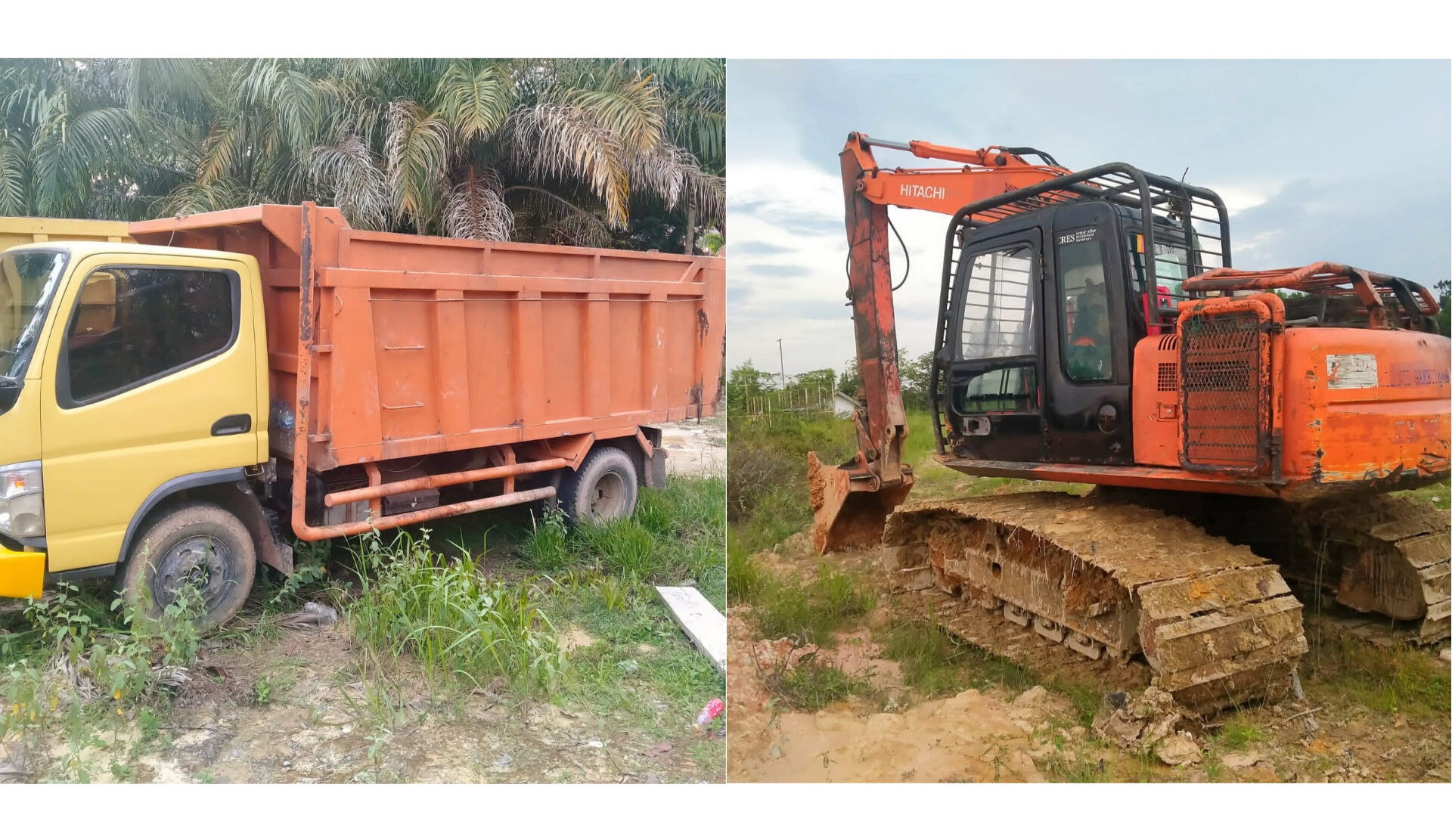 Sat Reskrim Polres Rohil Tangkap 6 Pelaku dan Sita Excavator serta Dump Truck di Balam