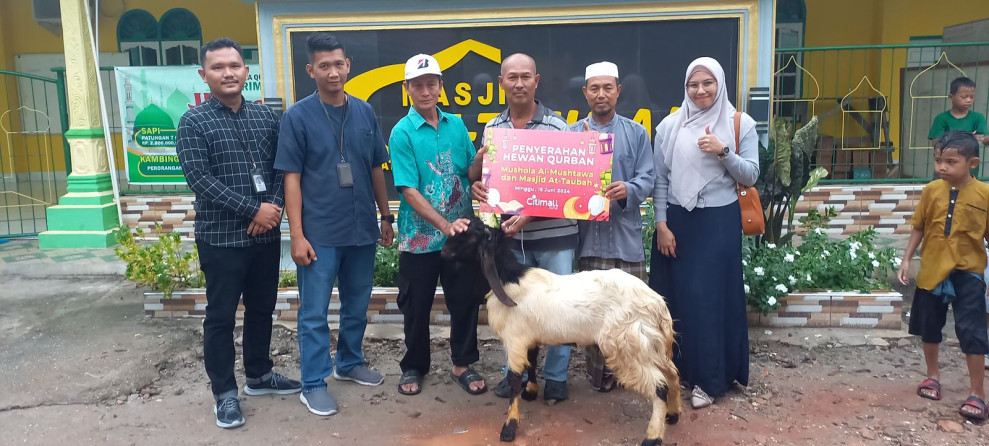 Rayakan Idul Adha, Citimall Dumai Bagikan Hewan Qurban Untuk Masyarakat Sekitar