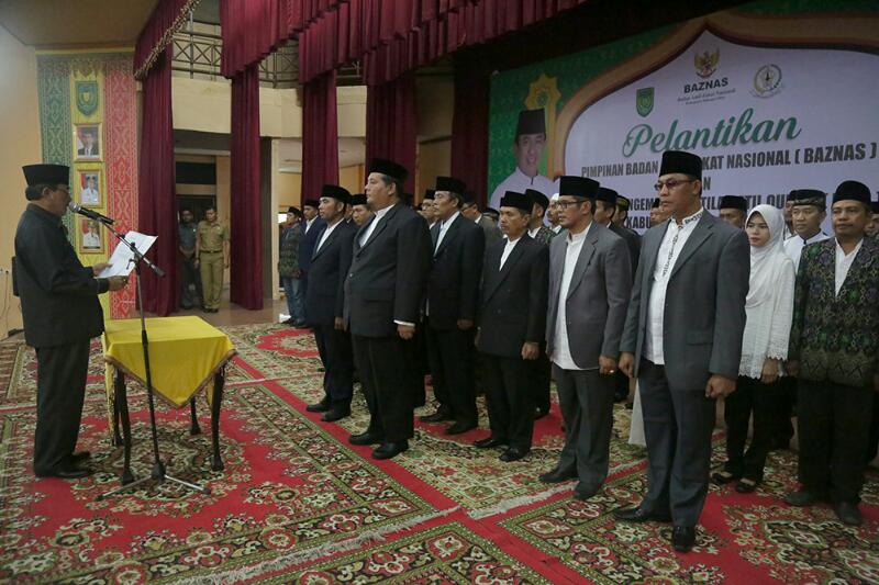 Bupati Lantik Pengurus Baznas dan LPTQ Inhil