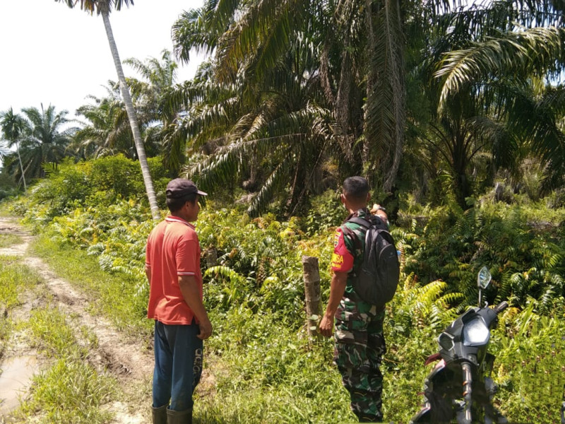 Koptu Erwan Laksanakan Giat Cegah Karhutla