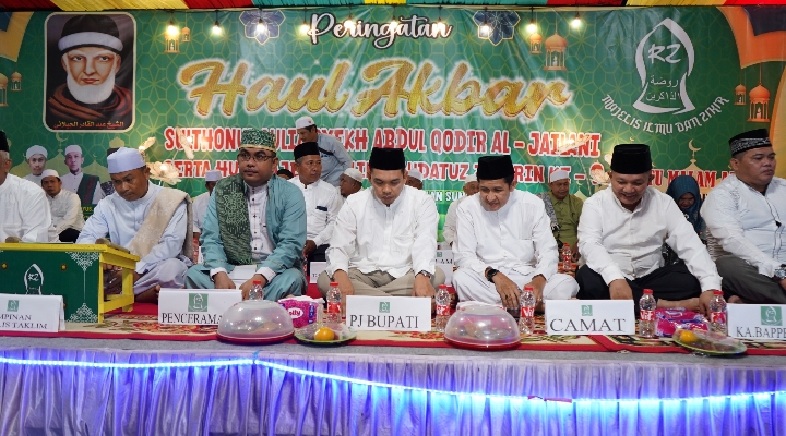 Pj Bupati Hadiri Peringatan Haul Akbar Sulthonul Aulia Syekh Abdul Qadir Al-Jailani