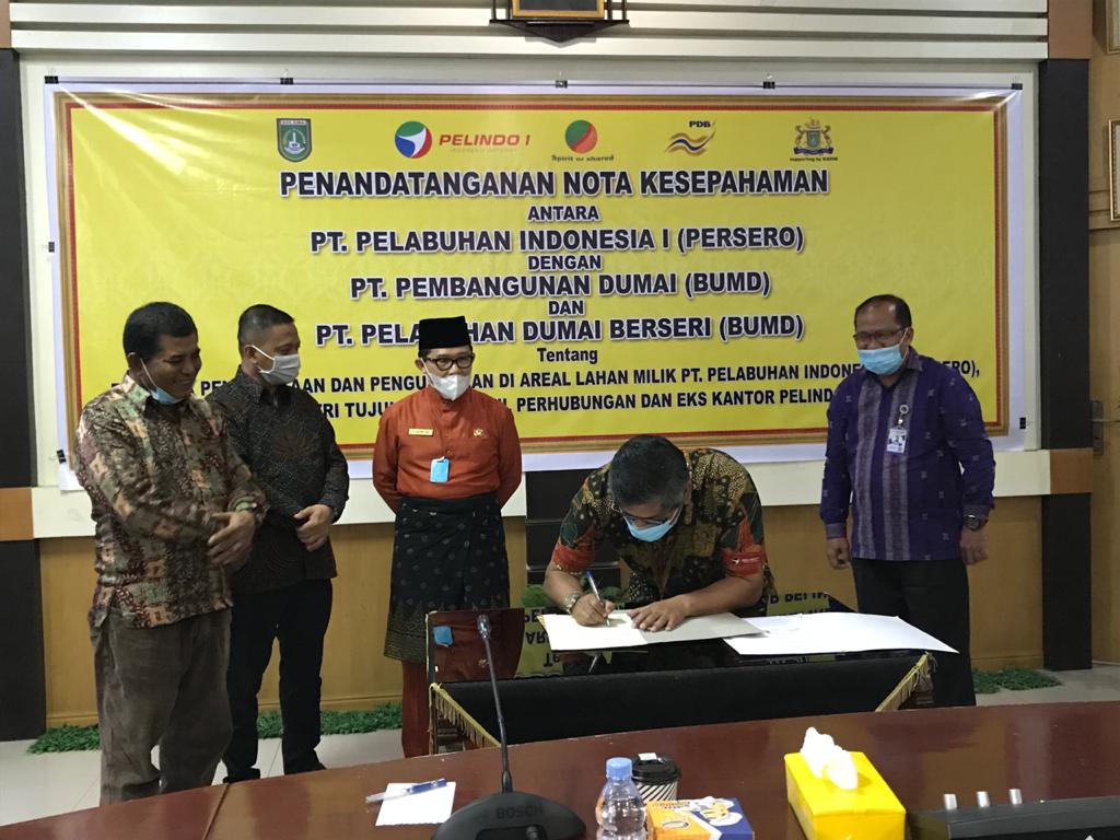 Pelindo 1 Dumai Teken MoU Dengan Dua BUMD