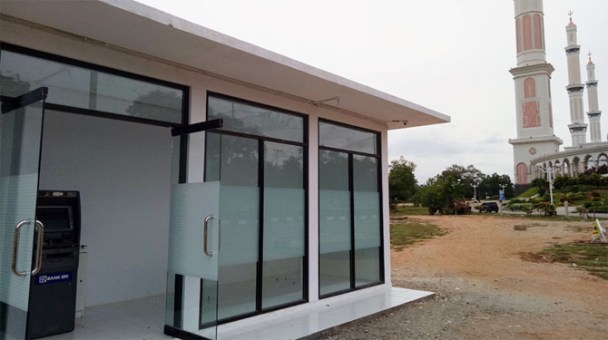 Sudah Ada Mesin ATM BRI di Masjid Agung Rohul