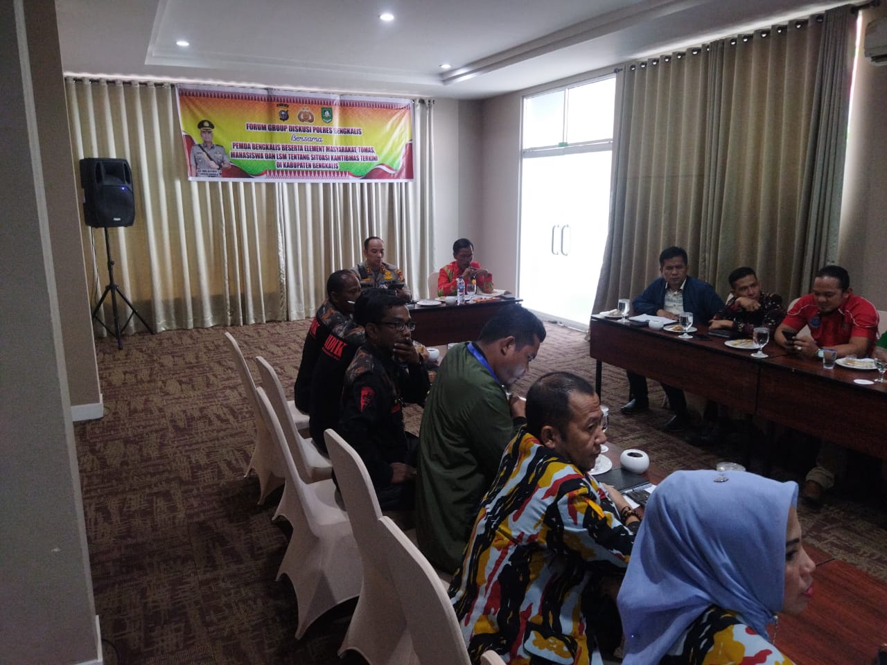 Polres Bengkalis Bersama Disdagprin Gelar FGD Tentang Situasi Kambtibmas