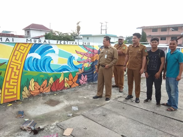 DLH Dumai Gelar Mural Art Festival 2019 dan Perlombaan Ecobrick dari Botol Plastik