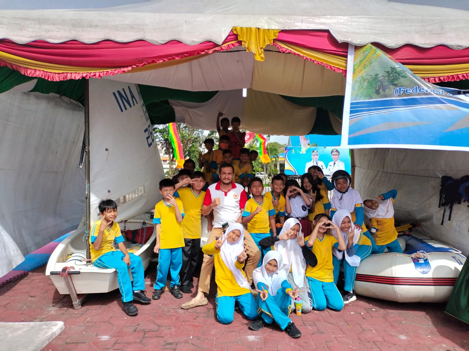 Puluhan Siswa SDN 07 Kunjungi Expo Sport KONI Kabupaten Bengkalis