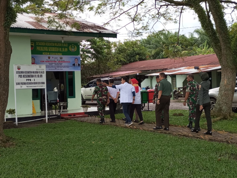 Tim Surveyor Kesehatan Kunjungi Polkes Kodim 0320/Dumai