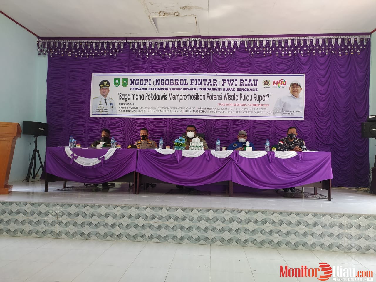 Ngopi PWI Riau Bersama Pokwardis Rupat Kabupaten Bengkalis