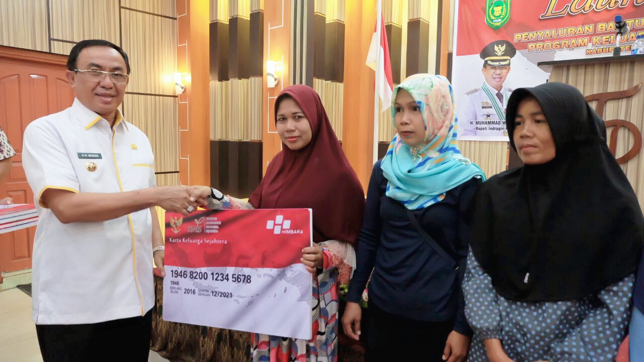 Bupati Inhil Launching Penyaluran Bansos Non-Tunai 6000 Keluarga Harapan