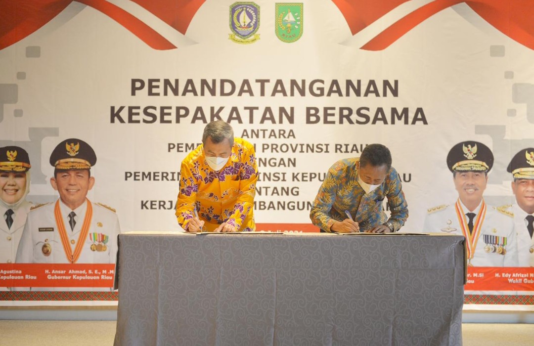 Riau dan Kepri Teken Kerja Sama Sektor Pariwisata, Kesehatan, Perikanan, dan Pendidikan