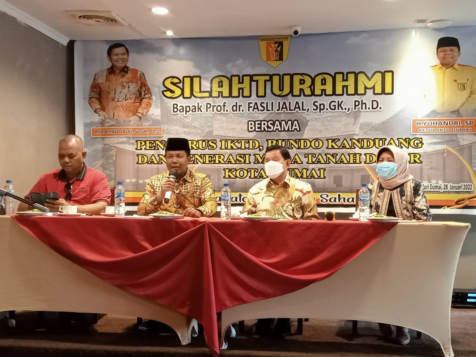 Silahturahmi IKTD Kota Dumai bersama Prof. dr. Fasli Jalal,. Sp. GK,. Ph.D