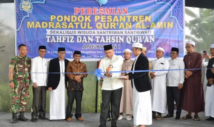 Pj Bupati Inhil Saksikan Wisuda Tahfidz Dan Tahsin Angkatan I