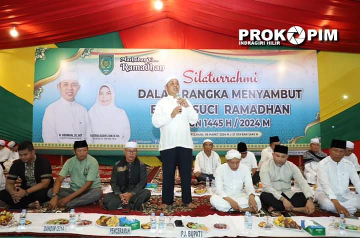 Pj. Bupati Inhil H. Herman, Doa Bersama Dalam Rangka Menyambut Bulan Suci Ramadhan 1445 H