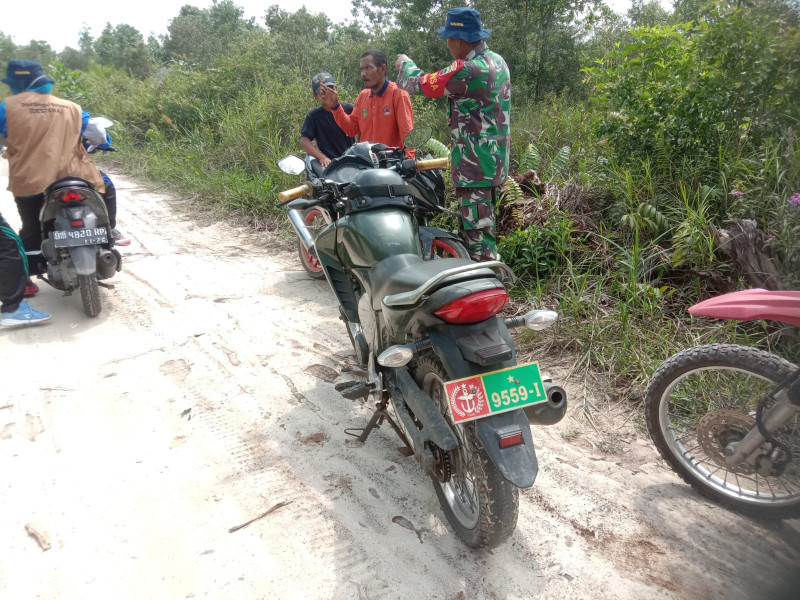 Regu Destana dan Sertu Ramli Laksanakan Giat Cegah Karhutla