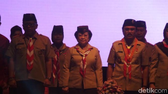 Kwarnas Pramuka Anugerahi Gelar Kehormatan untuk Megawati