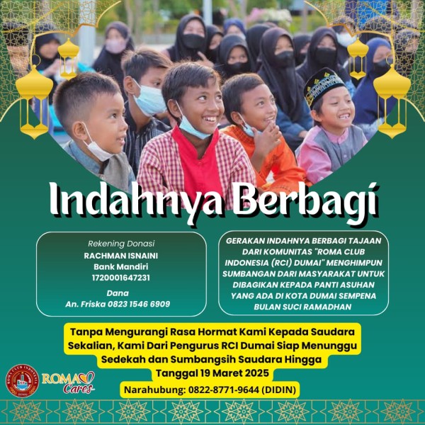 RCI Dumai Berbagi, Kumpulkan Donasi dari Member dan Masyarakat