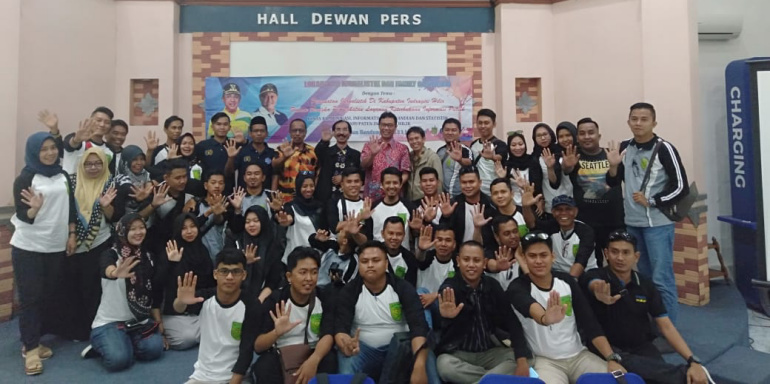 Diskominfops Inhil Beserta Wartawan Kunjungi Dewan Pers dan Gelar Lokakarya