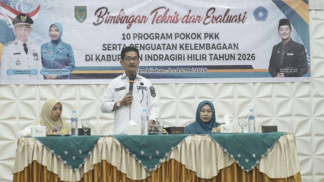 Pemkab Gelar Bimtek dan Evaluasi 10 Program Pokok PKK Perkuat Kelembagaan Desa di Inhil 2026