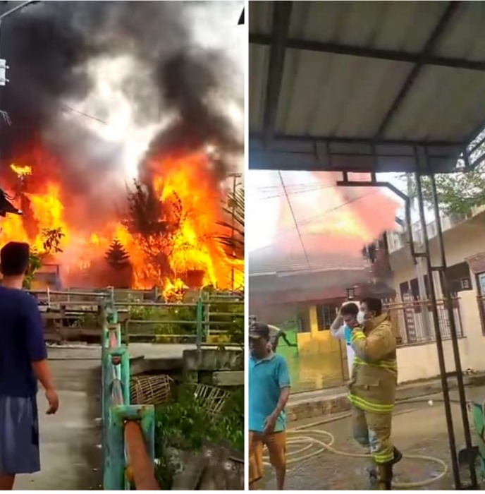 Tujuh Rumah dan Satu Masjid Terbakar