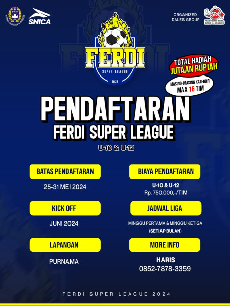 Ferdi Super League Musim ke-3 Segera Digelar