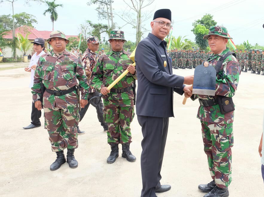 Pjs Bupati Rudyanto Dukung Program TMMD Ke-101 oleh Kodim 0314/Inhil
