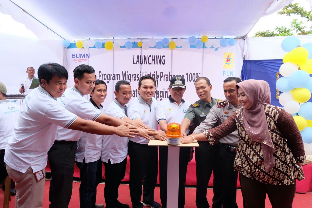 Launching Program Migrasi Listrik Prabayar 100 Persen, Bupati Inhil: Akses Listrik Tuntas Tahun 2019