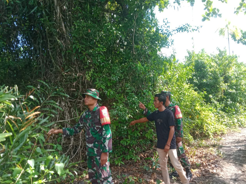 Giat Komsos Rutin Oleh Personil Koramil 06 Merbau