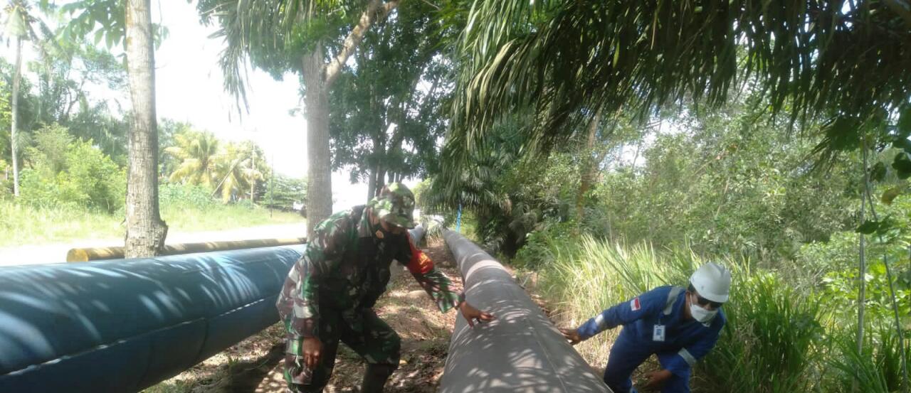 Serka Fahrizal Purba Melaksanakan Binter dan Patroli Pipa PHR