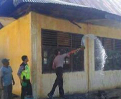 SMAN 1 Tambusai Utara Terbakar