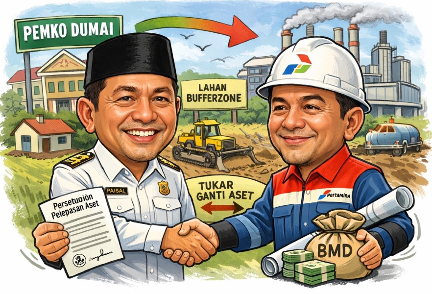 Pemko Dumai Resmi Setujui Pelepasan Aset Daerah untuk Bufferzone Pertamina RU Dumai