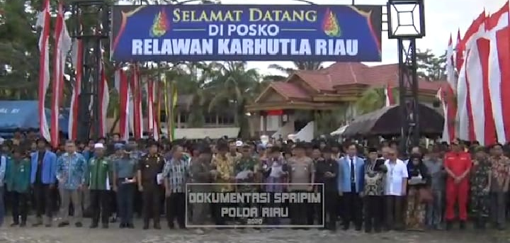 Kapolda Riau Resmikan Posko Relawan Karhutla